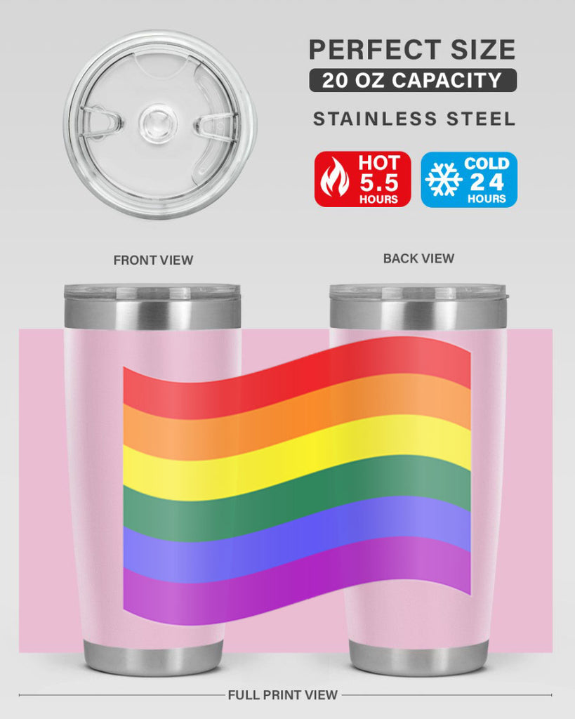 wavy rainbow flag 1#- lgbt- Tumbler