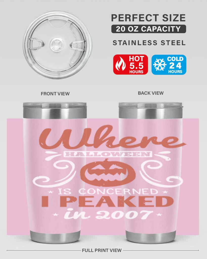 where halloween is 122#- halloween- Tumbler