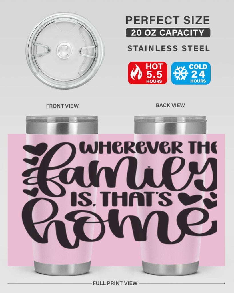 wherever the family is thats home 1#- home- Tumbler