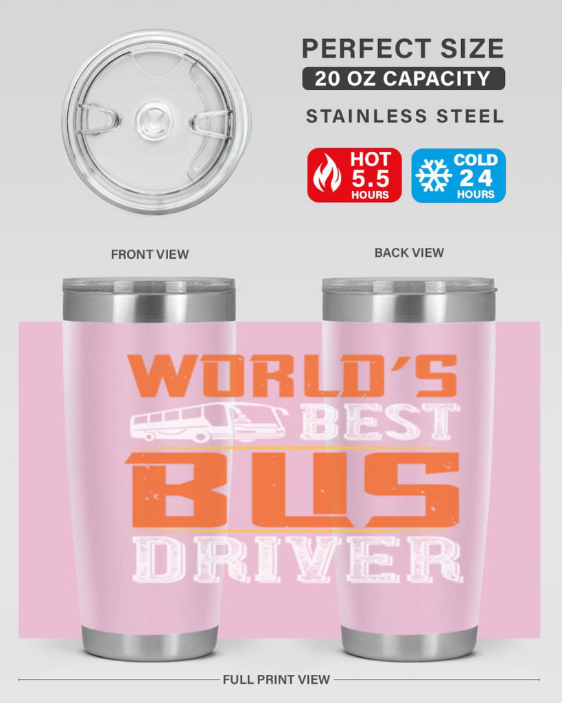 world’s best bus driver Style 4#- bus driver- tumbler
