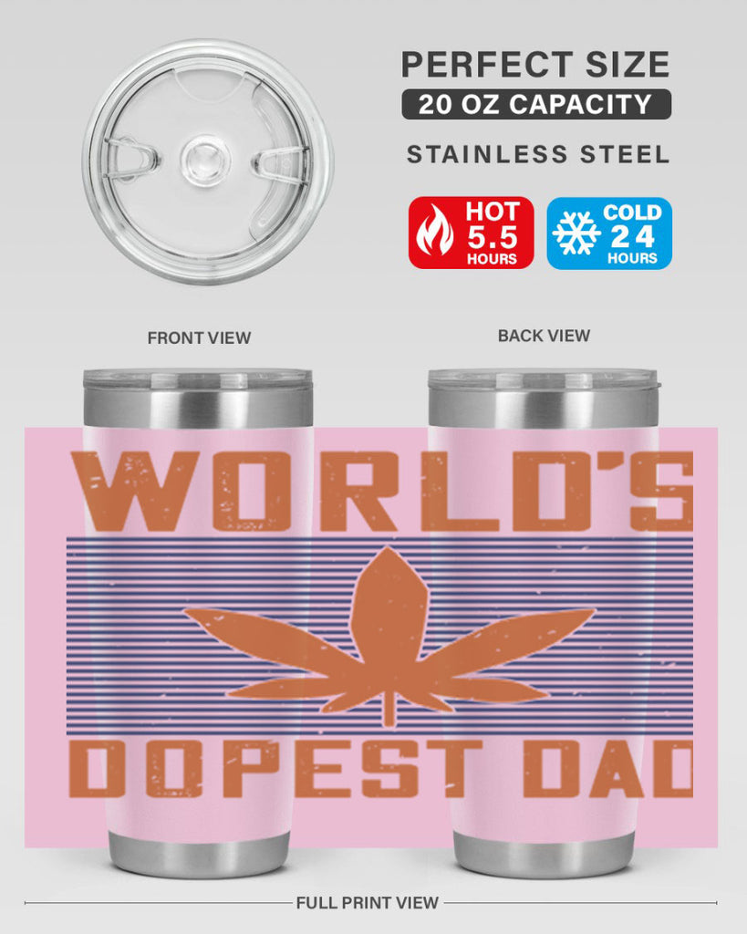 worlds dopest dad 148#- fathers day- Tumbler