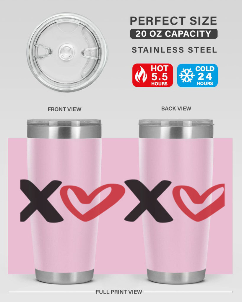 xoxo 12#- valentines day- Tumbler