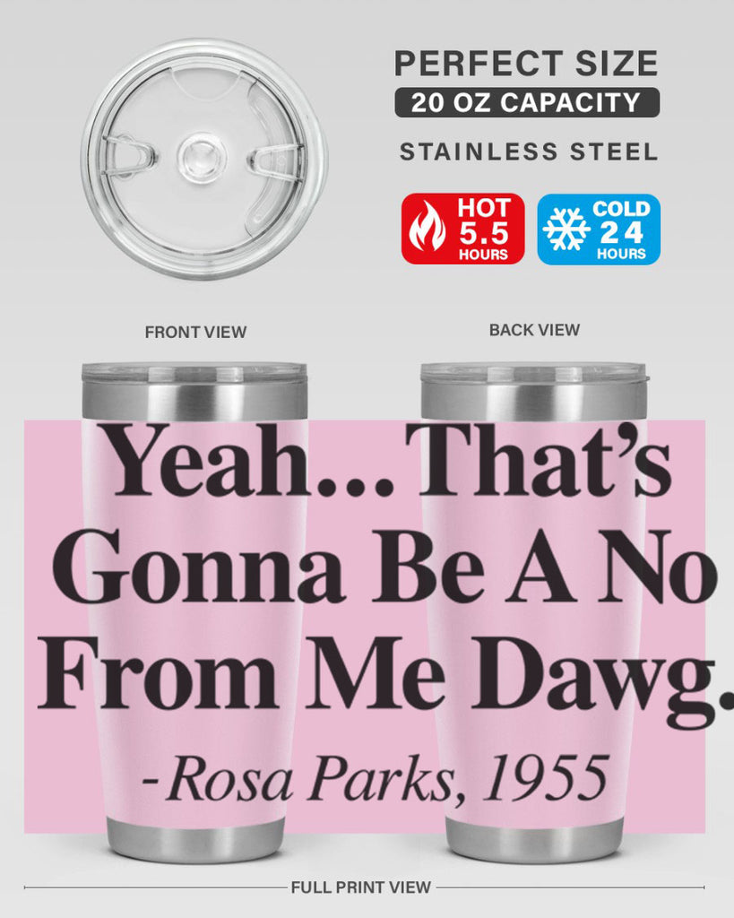 yeah thats gonna be a no from me dawg rosa parks 3#- black words phrases- Cotton Tank