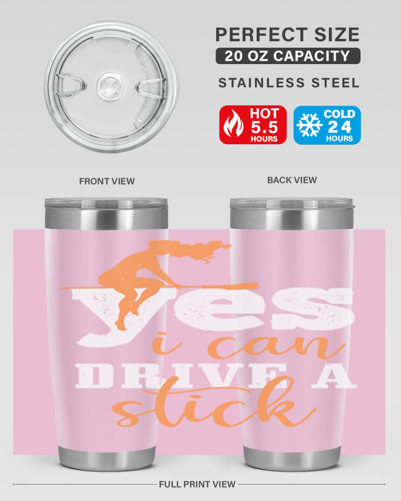 yesi can drive a stick 120#- halloween- Tumbler