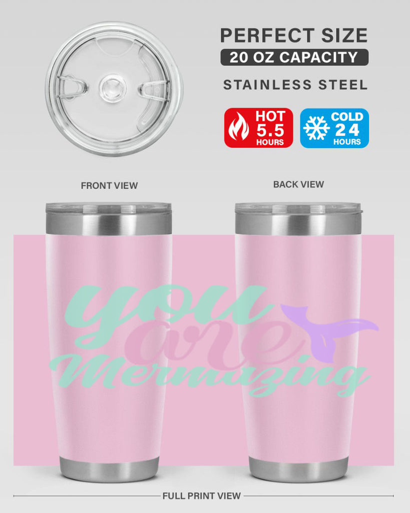 you are mermazing 9#- mermaid- Tumbler