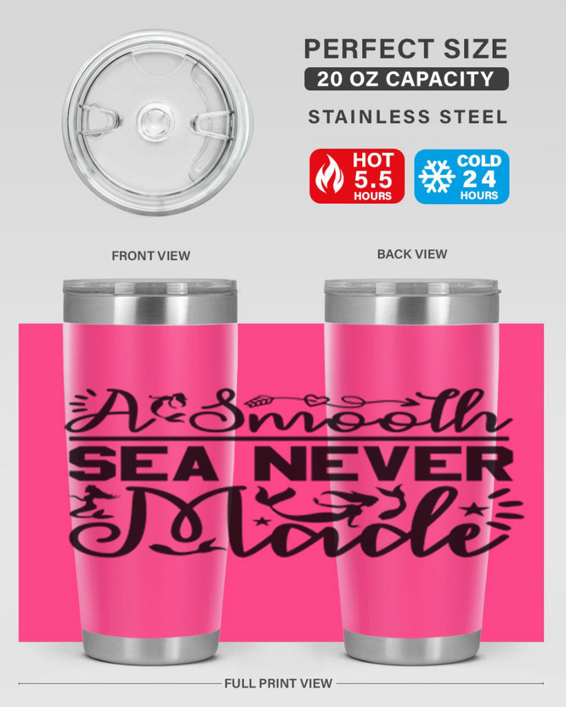 A Smooth Sea Never Made 11#- mermaid- Tumbler