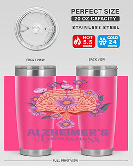 AlzheimerS Awareness Brain 12#- alzheimers- Tumbler