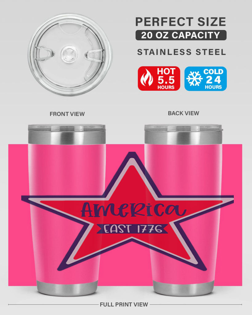 America East Style 144#- Fourt Of July- Tumbler