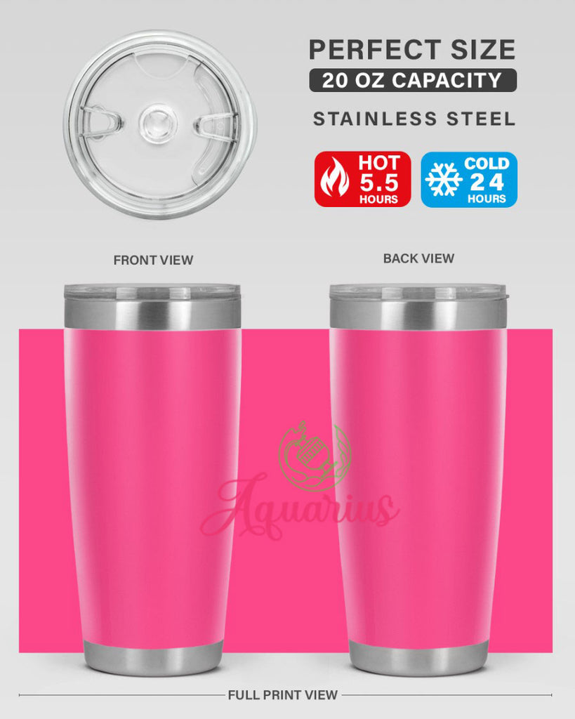 Aquarius 70#- zodiac- Tumbler