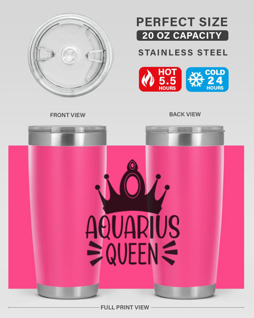 Aquarius queen 73#- zodiac- Tumbler