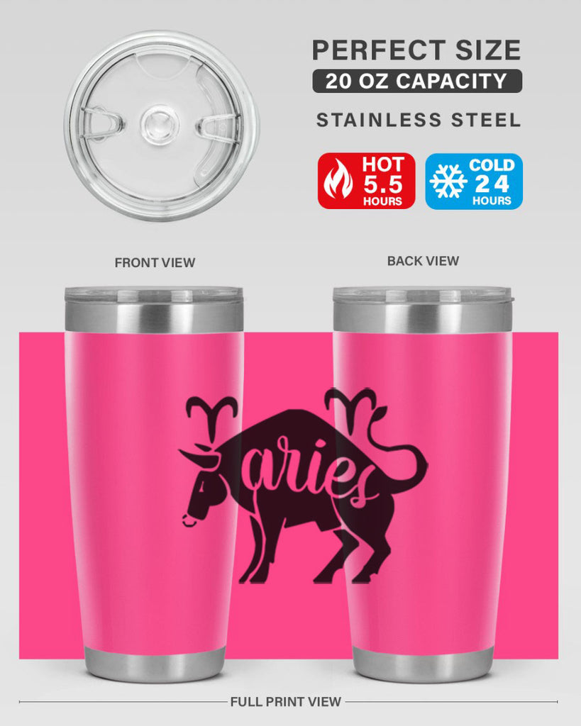 Aries 104#- zodiac- Tumbler