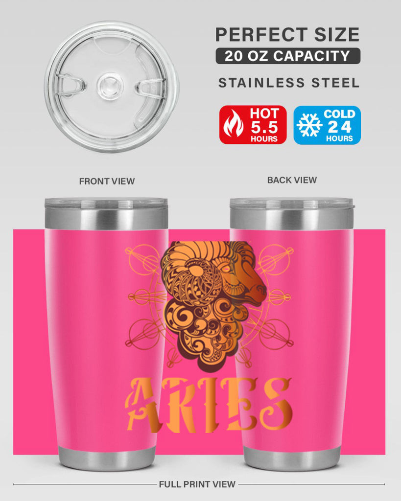 Aries 121#- zodiac- Tumbler