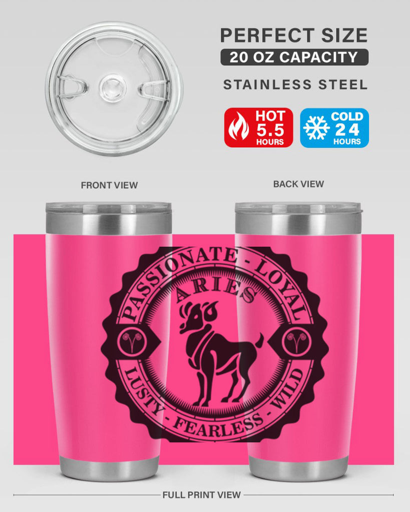 Aries 3#- zodiac- Tumbler