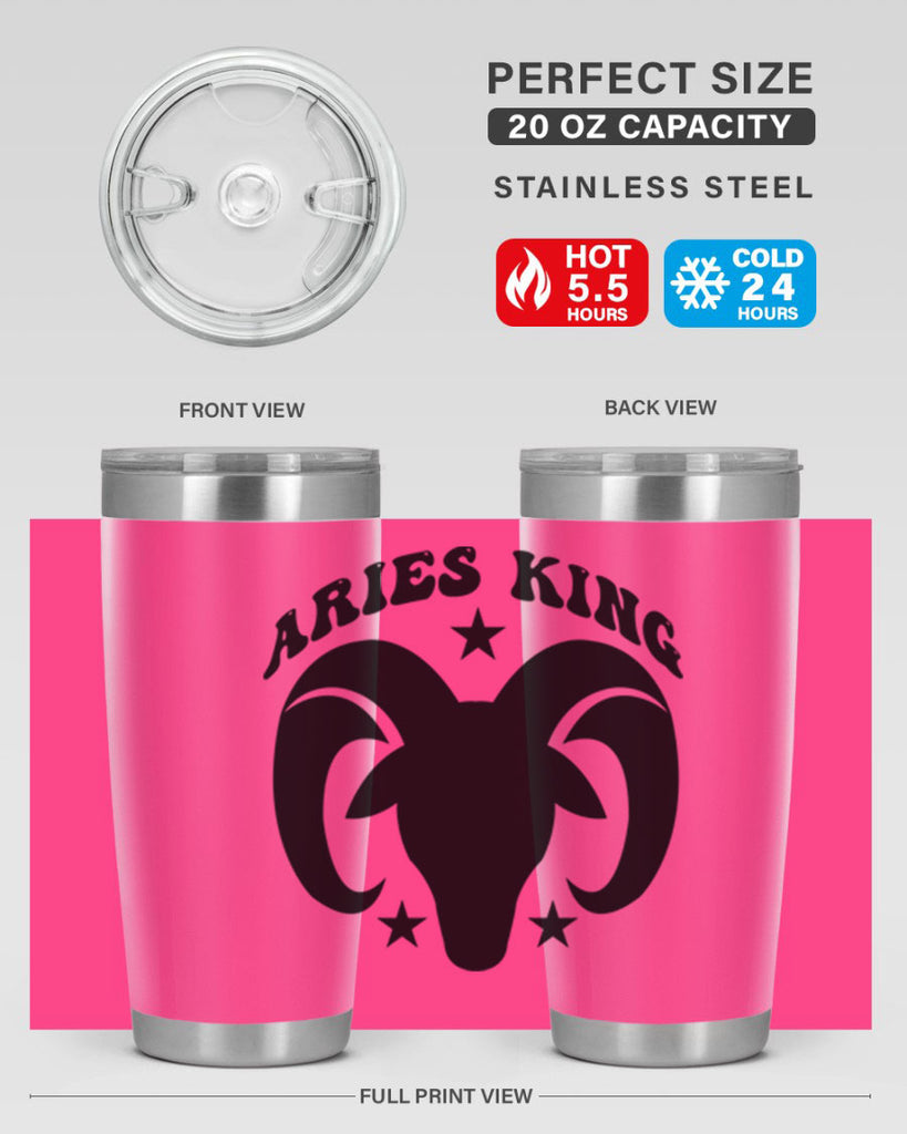 Aries king 110#- zodiac- Tumbler