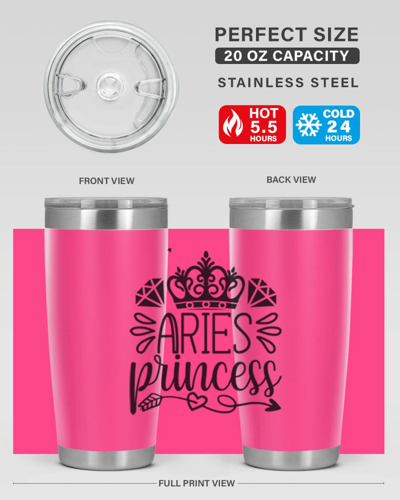 Aries princess 114#- zodiac- Tumbler