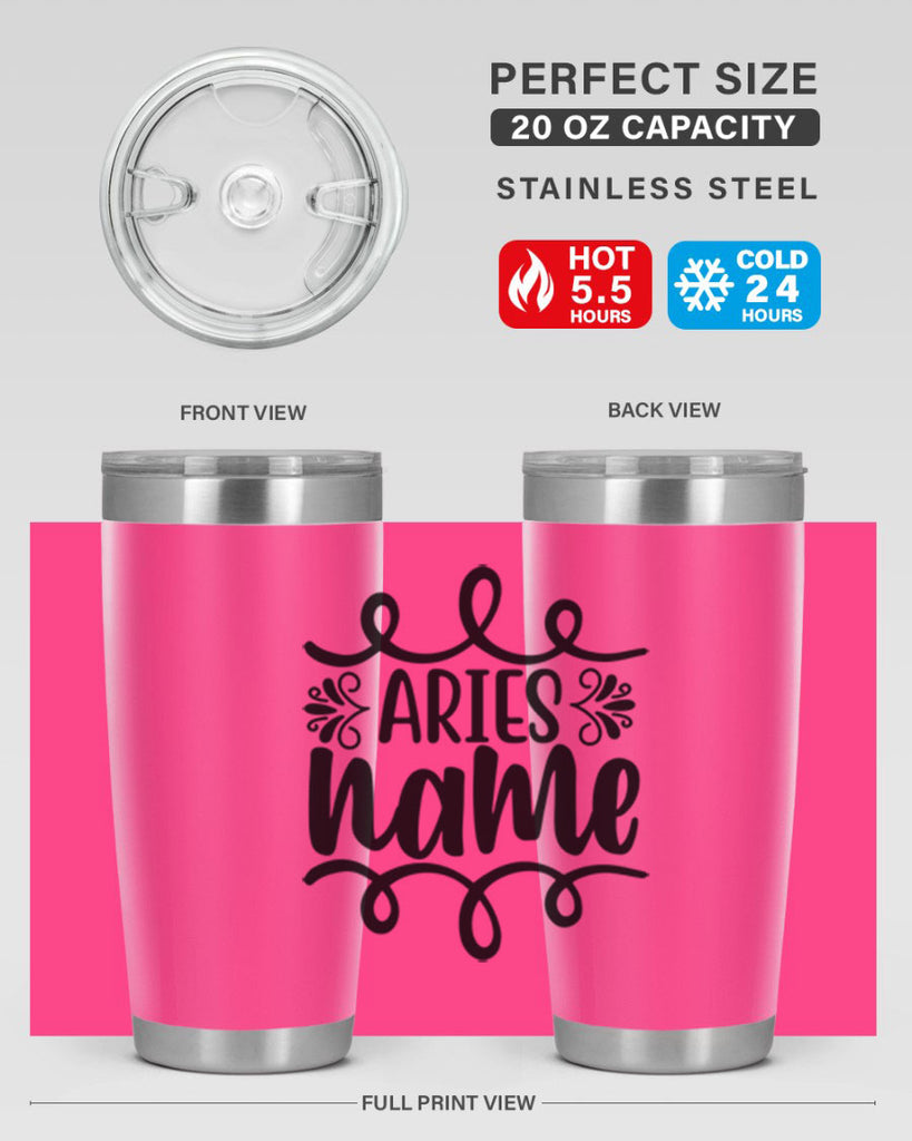 Ariesname 112#- zodiac- Tumbler