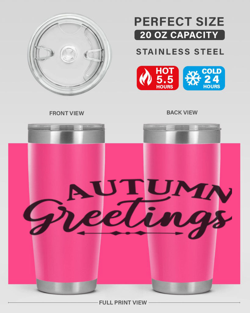 Autumn Greetings 16#- fall- Tumbler