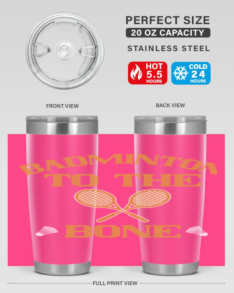 Badminton to the Bone 2344#- badminton- Tumbler