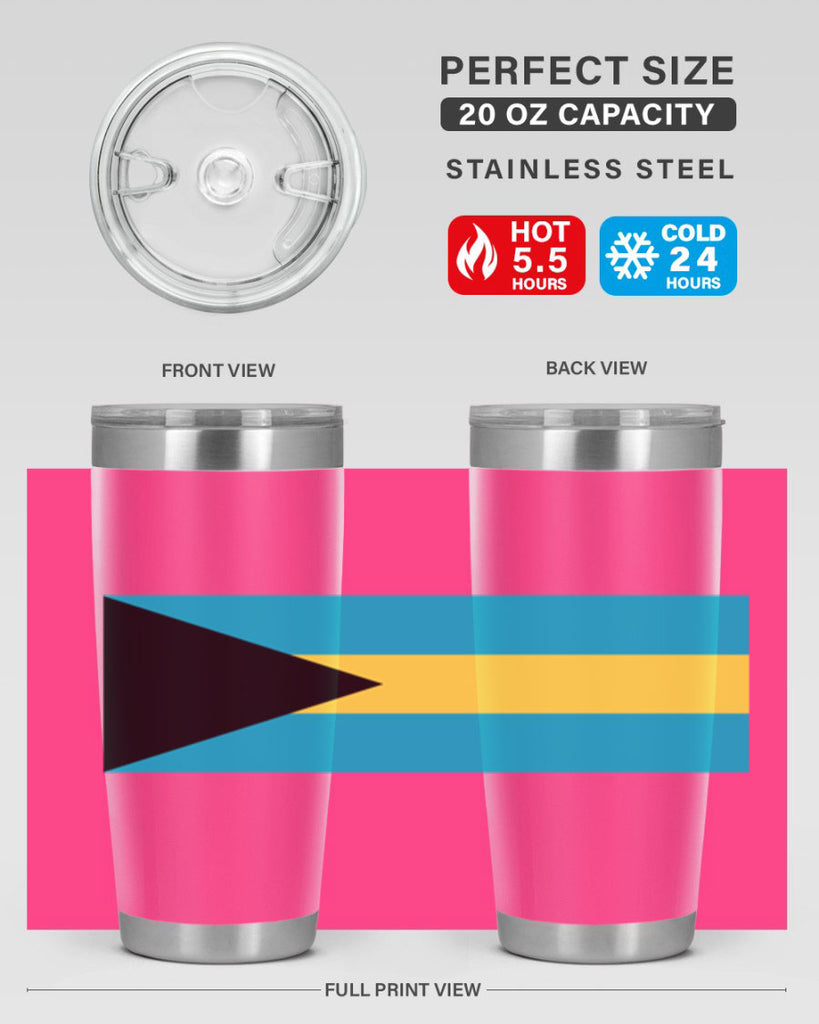 Bahamas 186#- world flags- Tumbler
