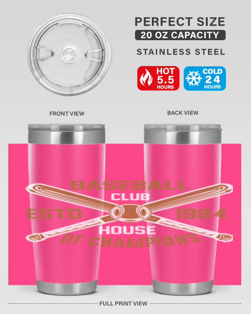 Baseball 1443#- baseball- Tumbler