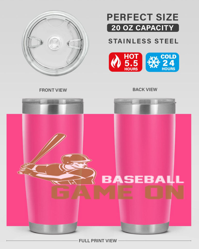 Baseball game 1446#- baseball- Tumbler