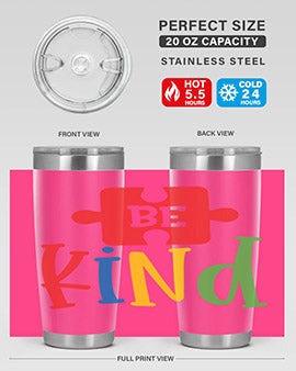 Be Kind Style 9#- autism- Tumbler