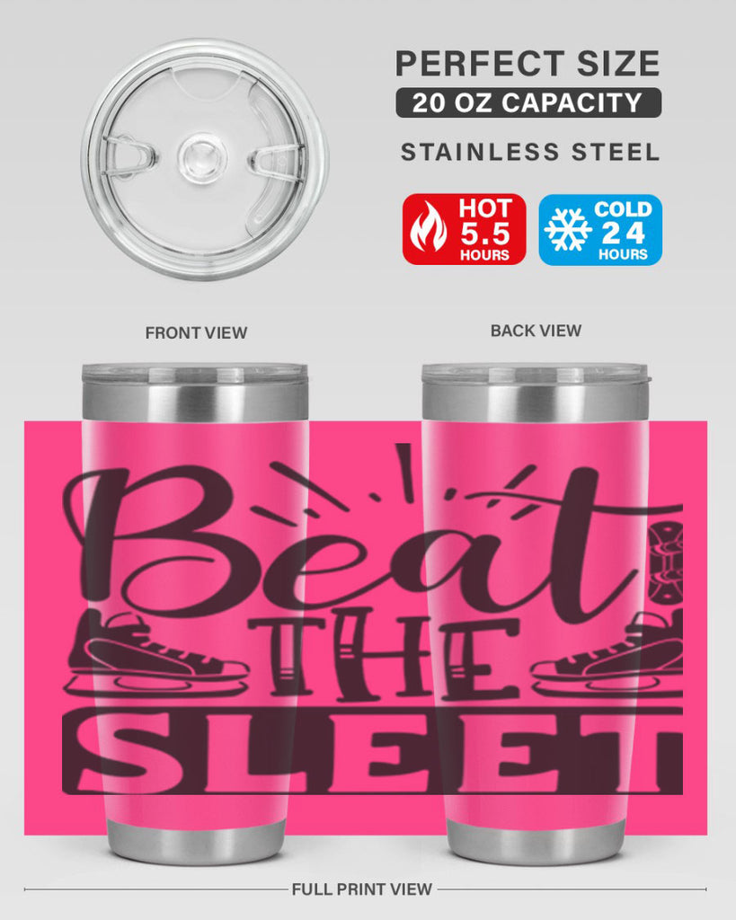 Beat the sleet 24#- winter- Tumbler