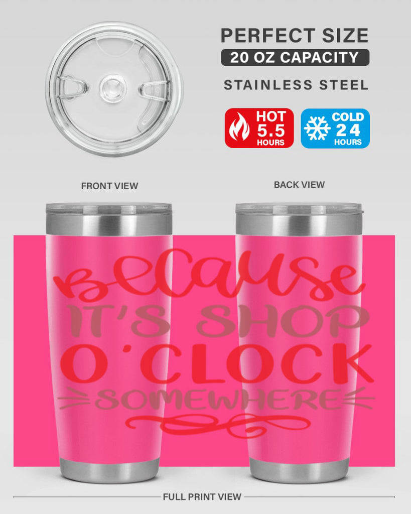 Because Its Shop Oclock Somewhere 19#- fashion- Cotton Tank