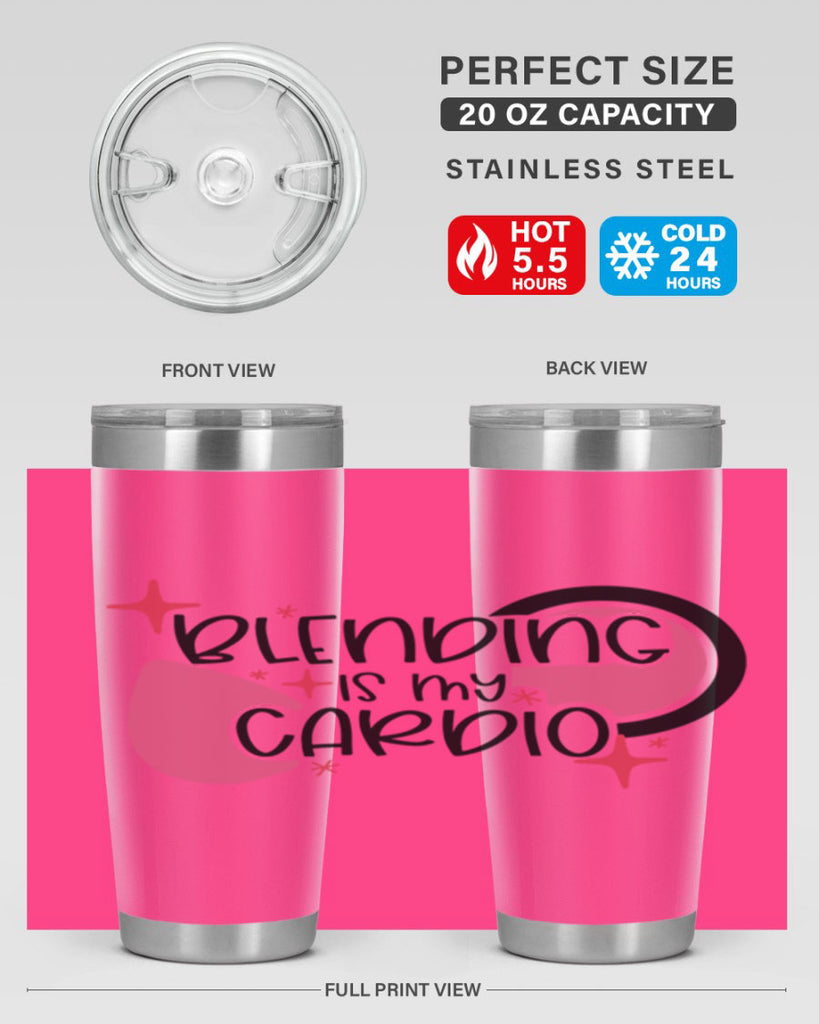 Blending Is My Cardio Style 128#- make up- Tumbler