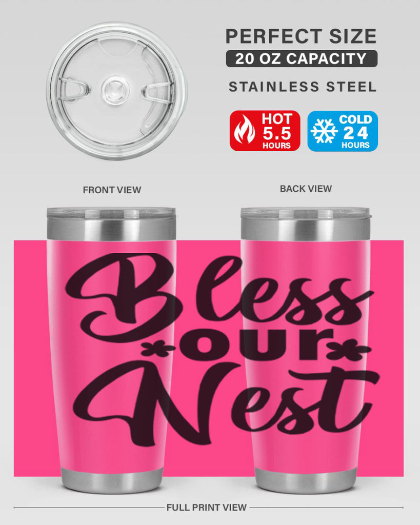 Bless our nest  design 70#- spring- Tumbler