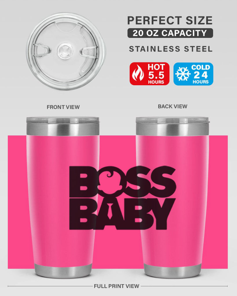Boss Baby On Board 1#- black words phrases- Cotton Tank