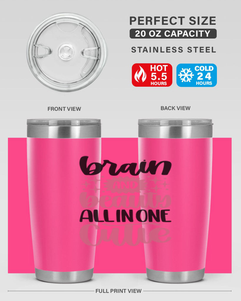 Brain And Beauty All In One Style 126#- make up- Tumbler