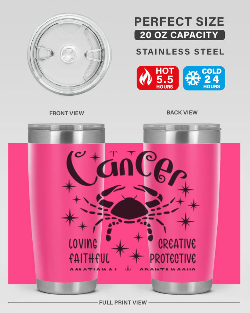 Cancer 144#- zodiac- Tumbler