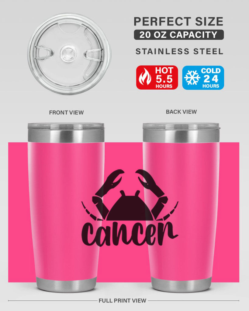 Cancer 156#- zodiac- Tumbler