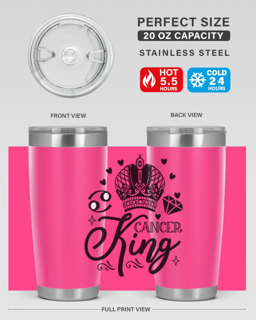 Cancer king 158#- zodiac- Tumbler