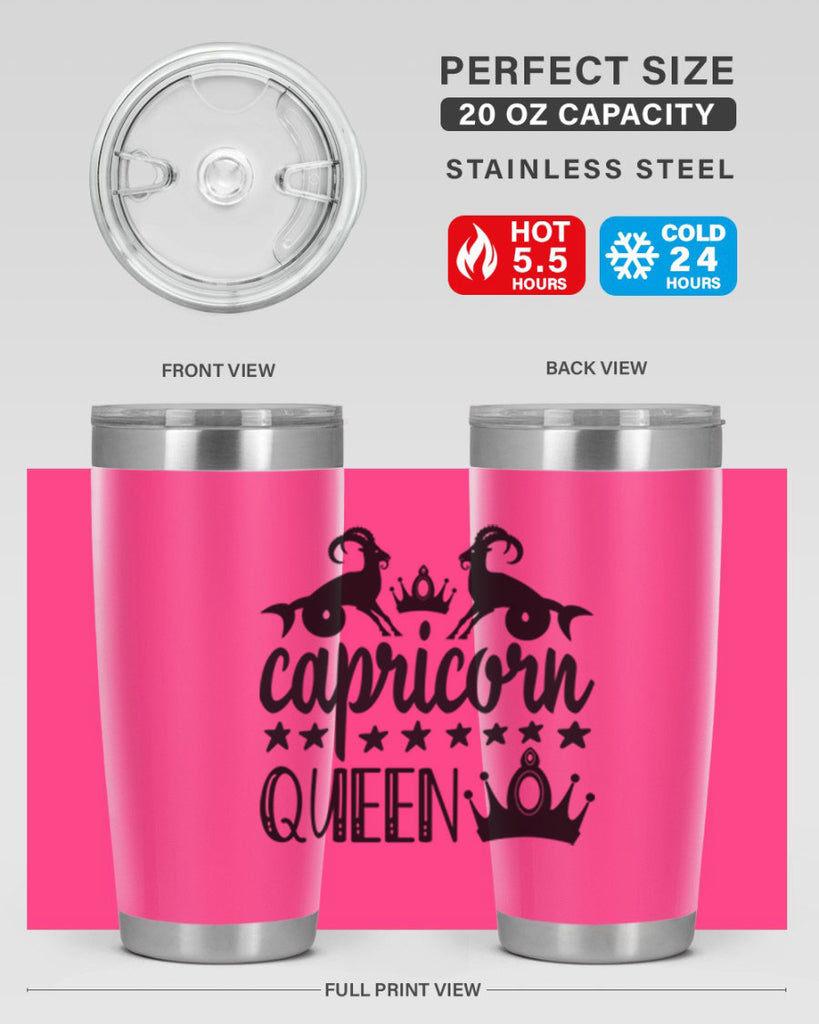 Capricorn queen 195#- zodiac- Tumbler