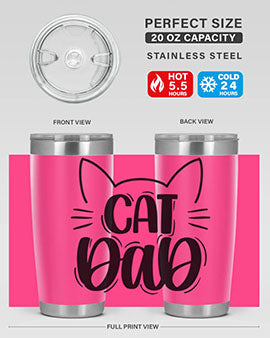 Cat Dad Style 81#- cat- Tumbler