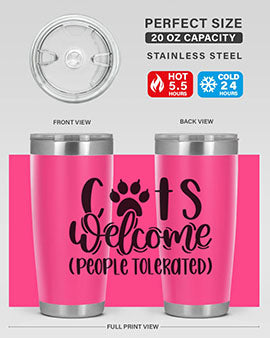 Cats Welcome Style 91#- cat- Tumbler