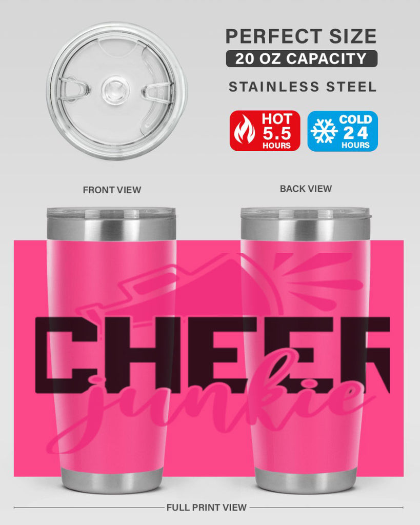 Cheer junkie 1390#- cheer- Tumbler
