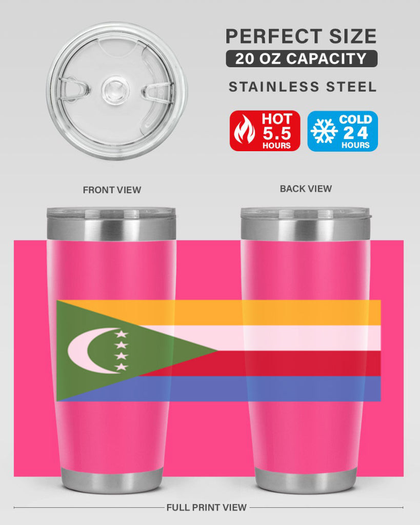Comoros 160#- world flags- Tumbler