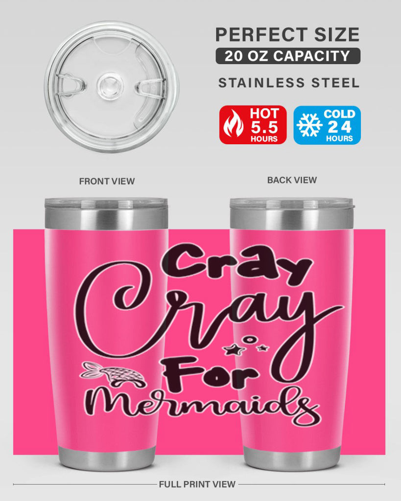 Cray Cray For Mermaids 88#- mermaid- Tumbler