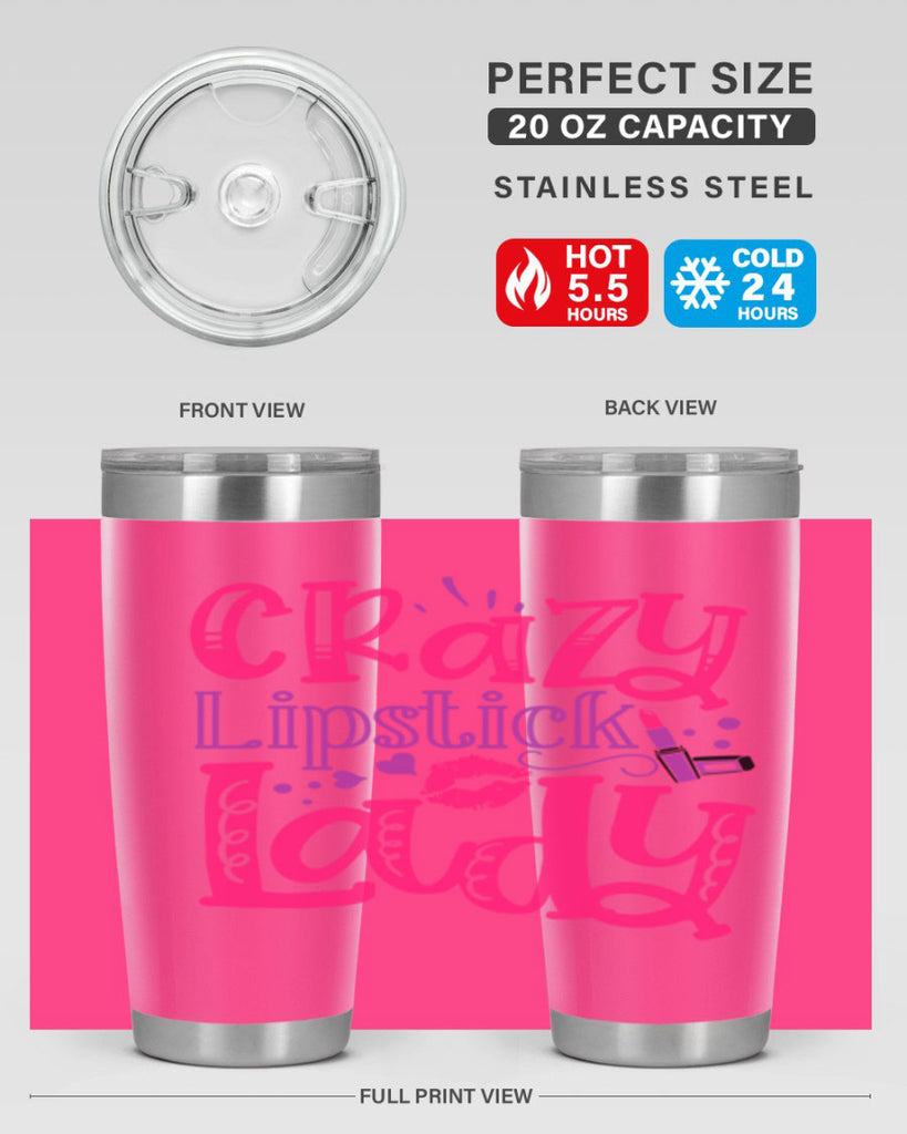 Crazy Lipstick Lady Style 241#- make up- Tumbler
