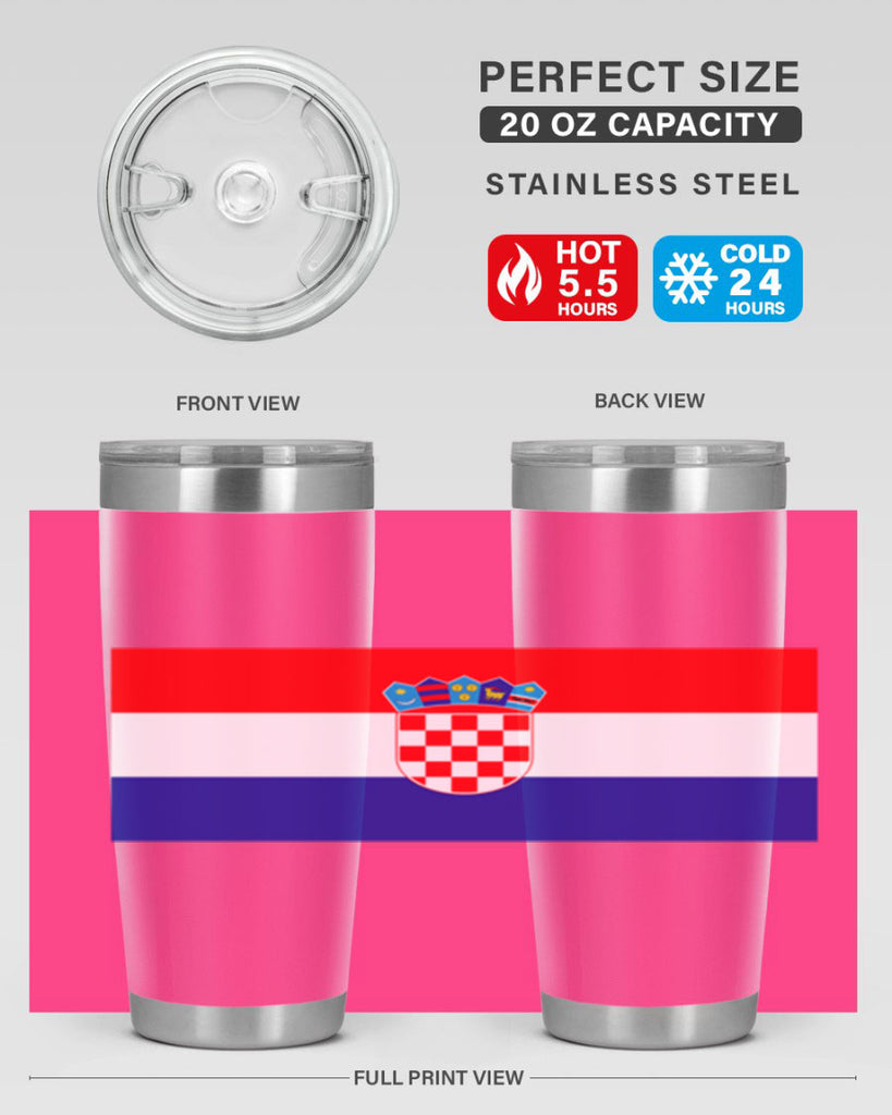 Croatia 155#- world flags- Tumbler