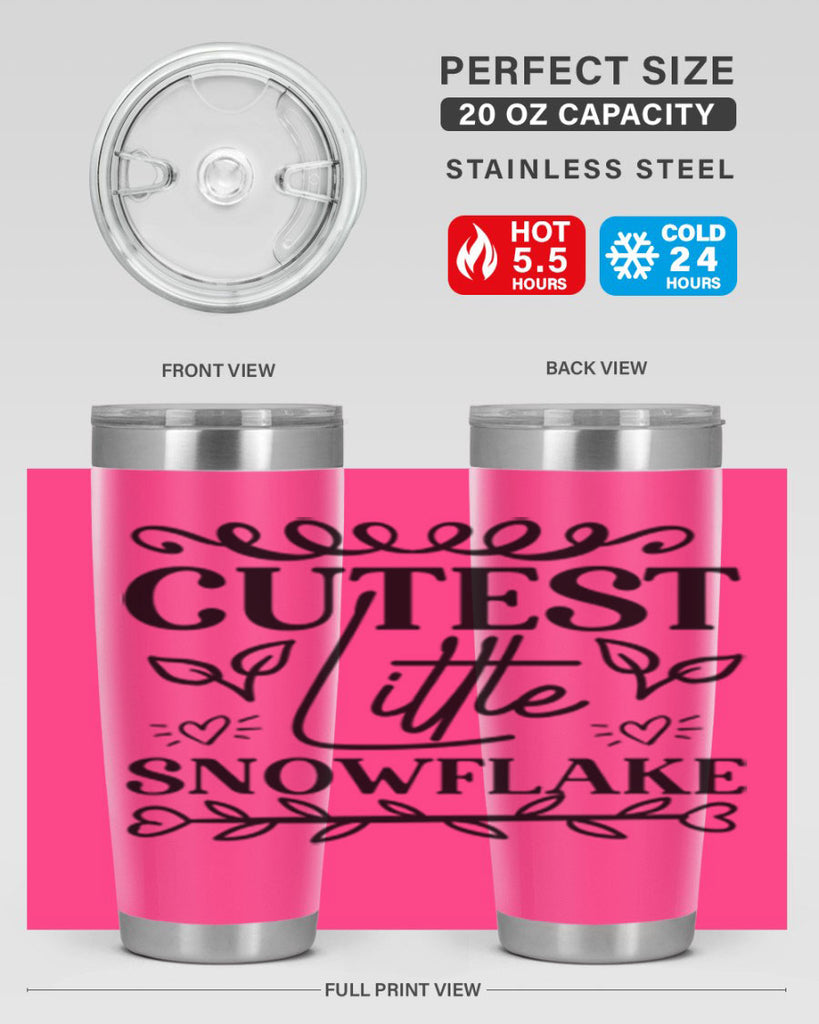Cutest Little Snowflake 88#- winter- Tumbler