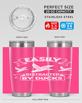 Easily Distracted By Ducks Style 48#- duck- Tumbler