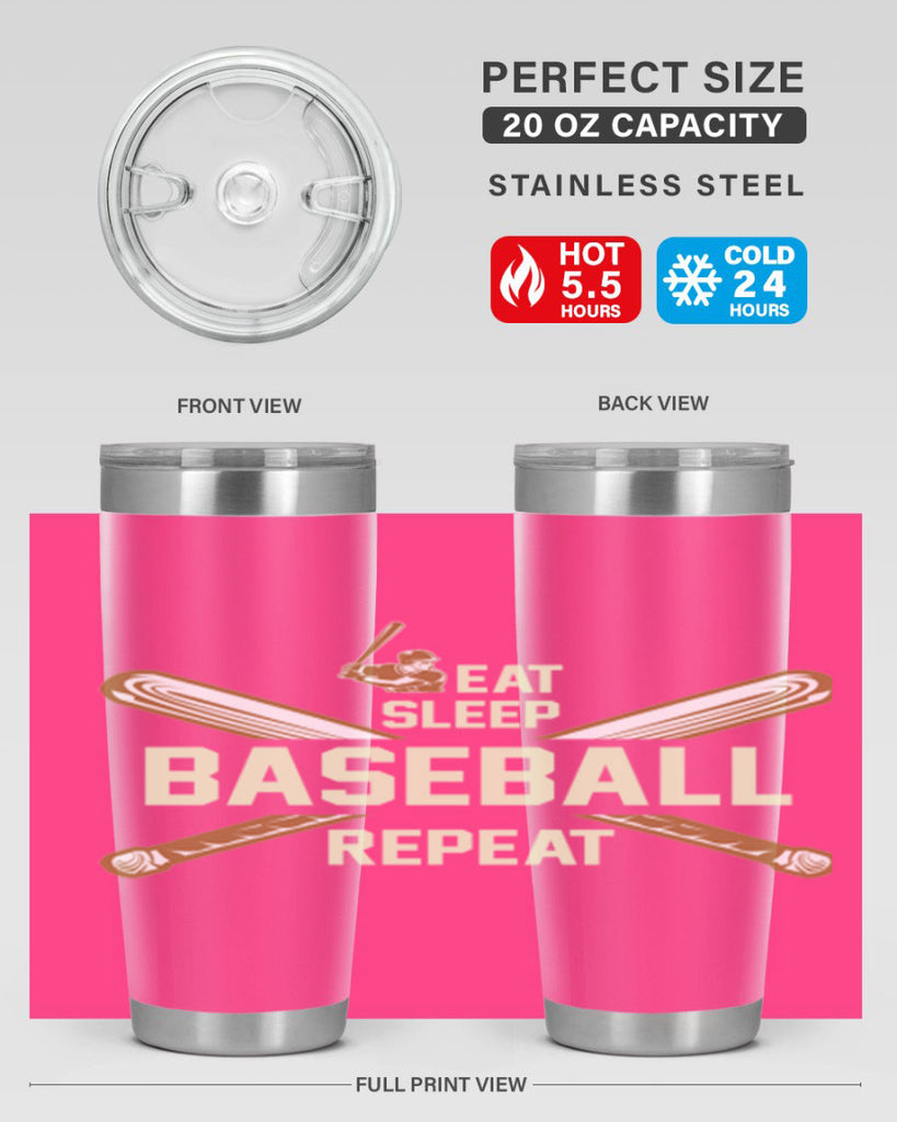 Eat 1285#- baseball- Tumbler