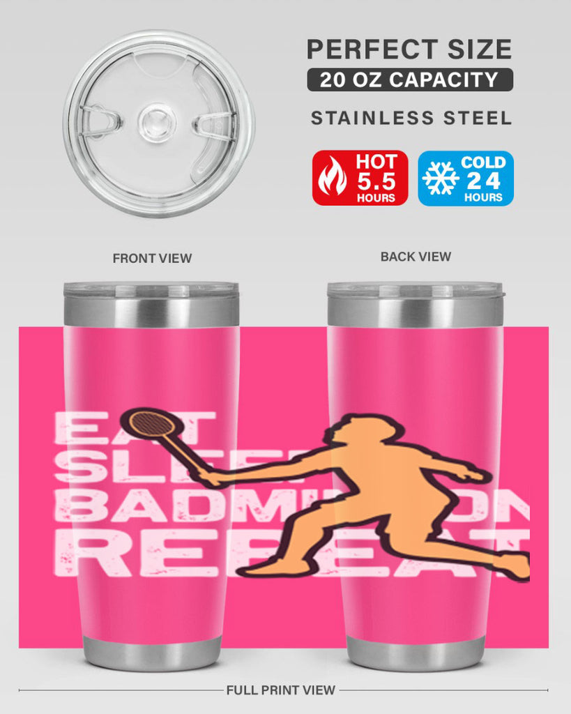 Eat 1286#- badminton- Tumbler