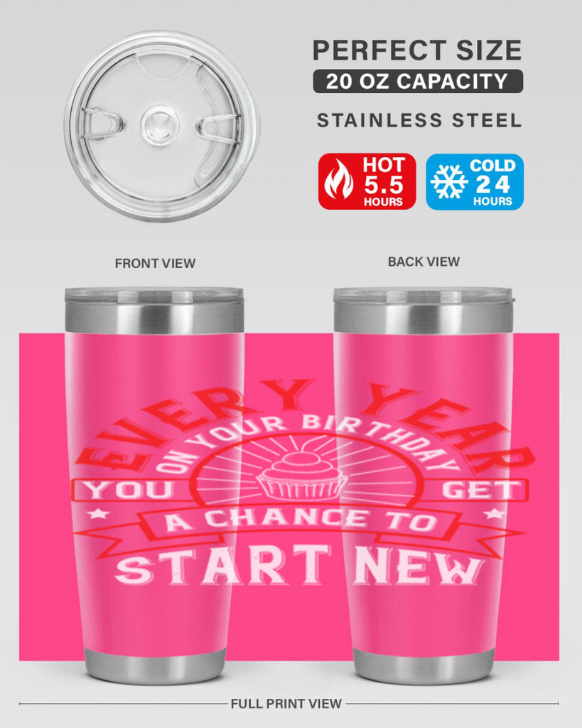 Every year on your birthday you get a chance to start new Style 86#- birthday- tumbler