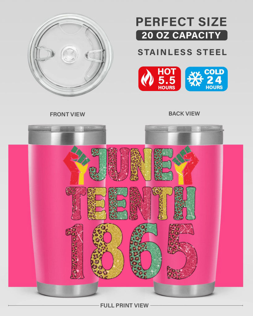Fist Juneteenth Since 1865 Design Png 10#- Juneteenth- tumbler