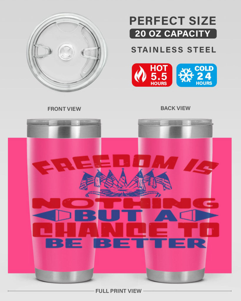 Freedom is nothing Style 6#- Fourt Of July- Tumbler
